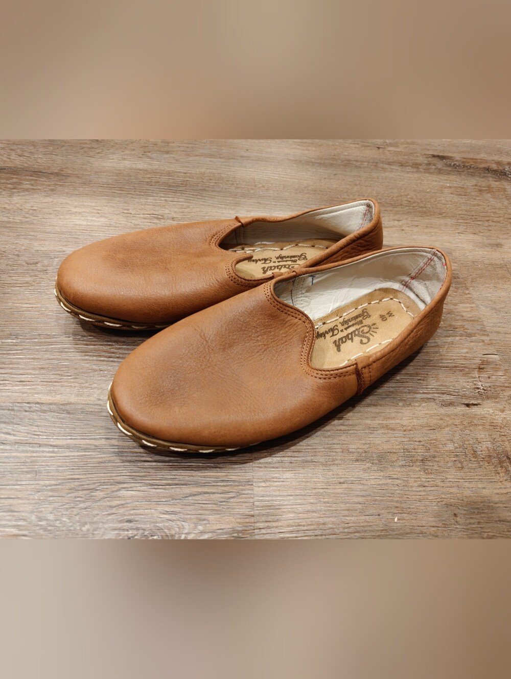 Sabah Shoes In Fort Worth Brown Leather Size 40 EU / Women's 9 US - Picture 3 of 6